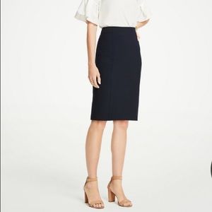 Ann Taylor navy pencil skirt